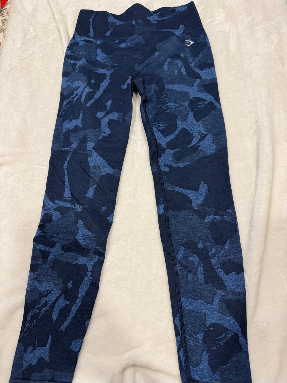 Gymshark Blue Camouflage Leggings